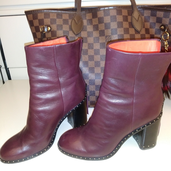 rag & bone Shoes - Rag & Bone Aspen Bordeaux leather booties 6.5